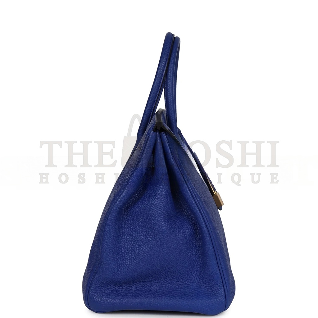 H**me5 BIRKIN 35 BLEU ELECTRIC TOGO GOLD HARDWARE (35*28*6cm) Master Quality